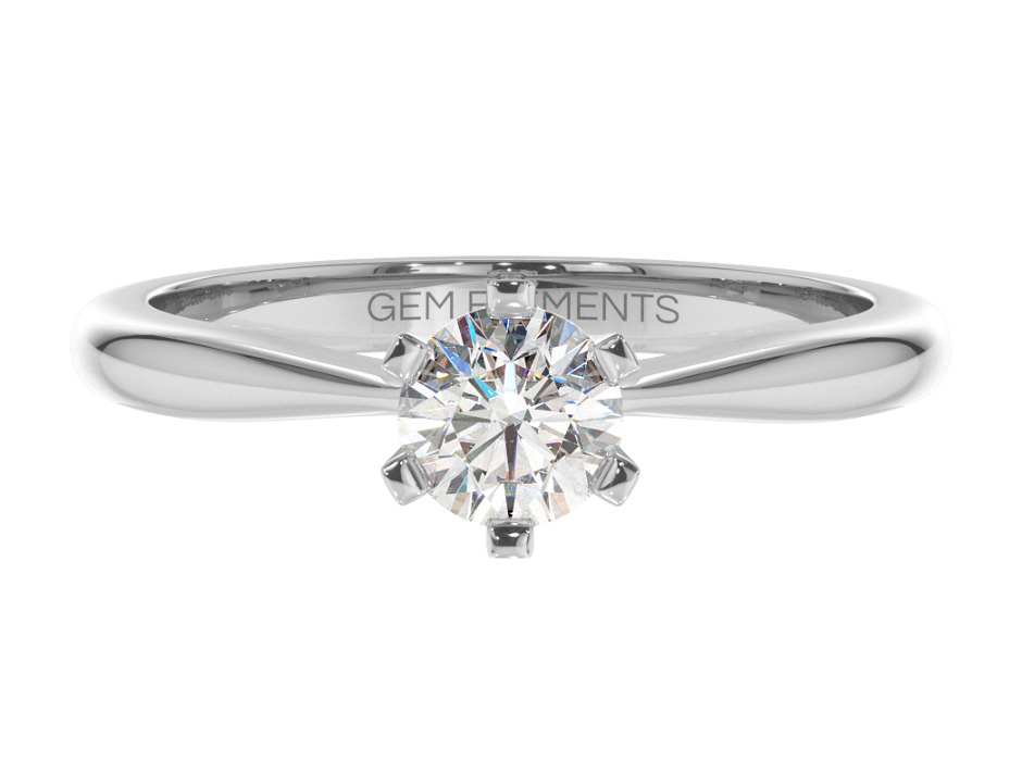 A ring with a diamond 0.50 ct