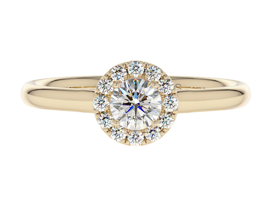 Ring with diamonds 0.36 ct