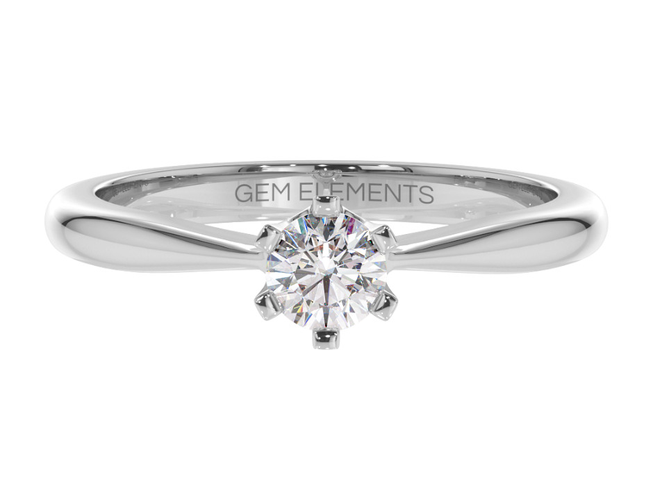 A ring with a diamond 0.30 ct
