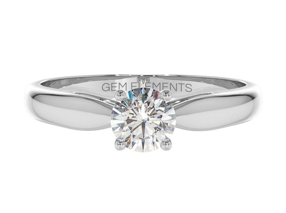 A ring with a diamond 0.50 ct