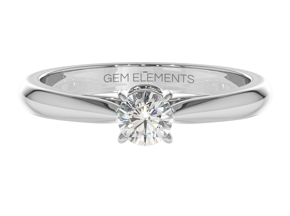 A ring with a diamond 0.30 ct