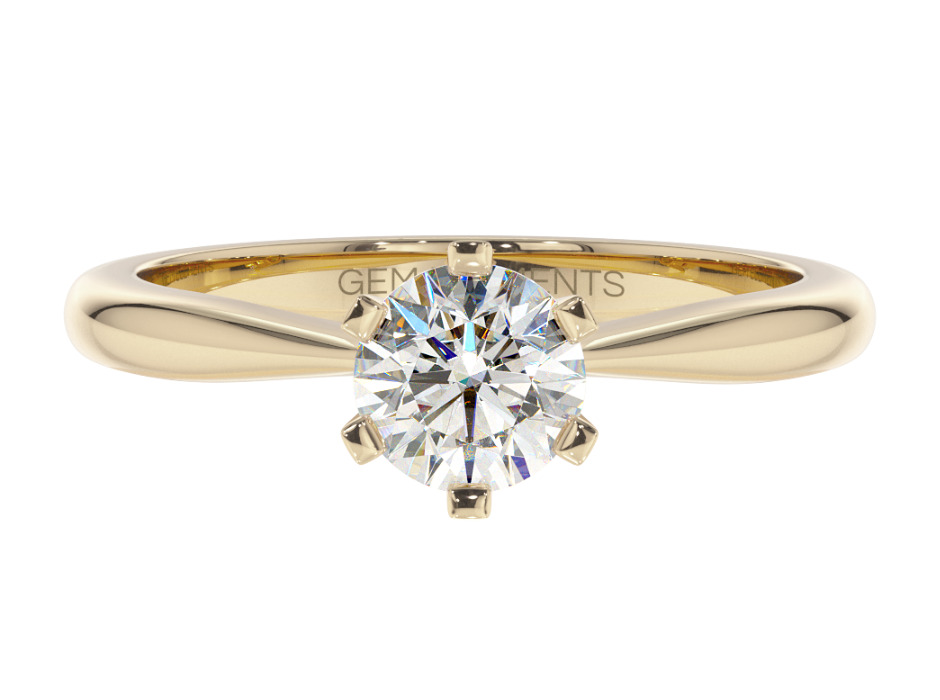A ring with a diamond 0.70 ct