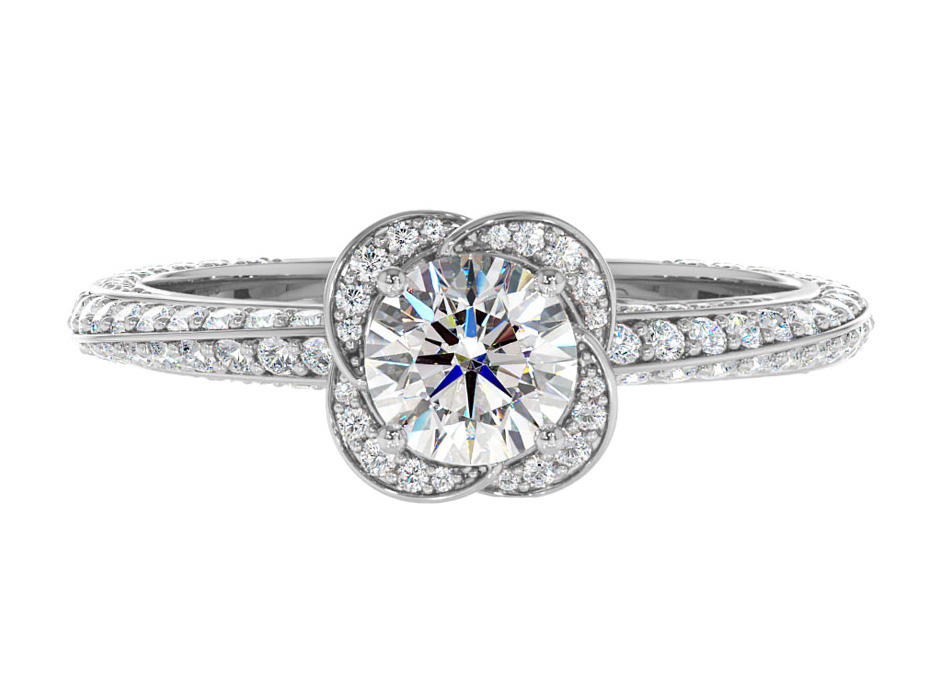 Ring with diamonds 1.05 ct